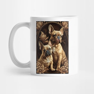 Mother and Puppy French Bulldogs Mug